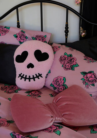 Big Smiles Skull Pillow
