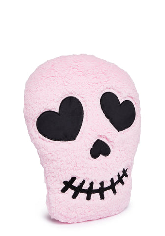Big Smiles Skull Pillow