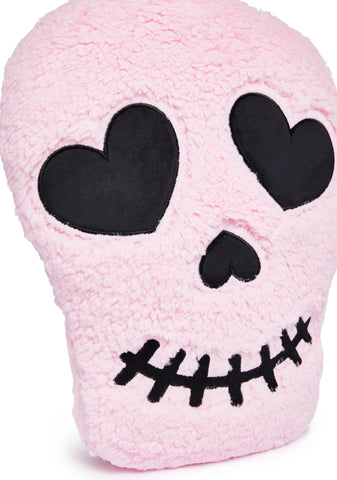 Big Smiles Skull Pillow