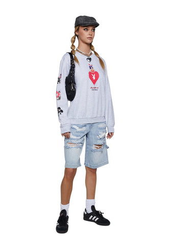 x Playboy Aces Crewneck Sweater