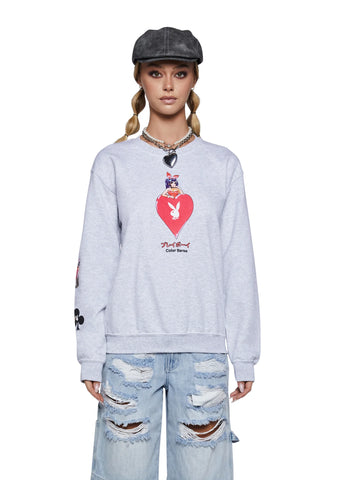 x Playboy Aces Crewneck Sweater