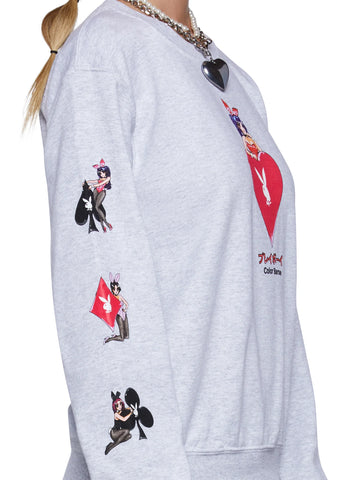 x Playboy Aces Crewneck Sweater