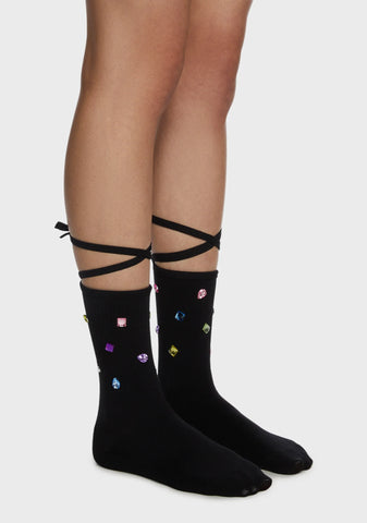 Sparking Interest Ankle Socks - Black