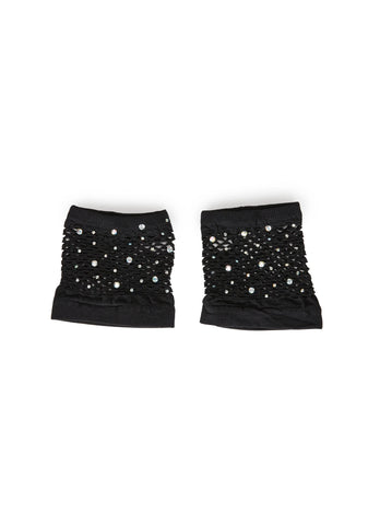 Artificial Friends Fishnet Gloves - Black