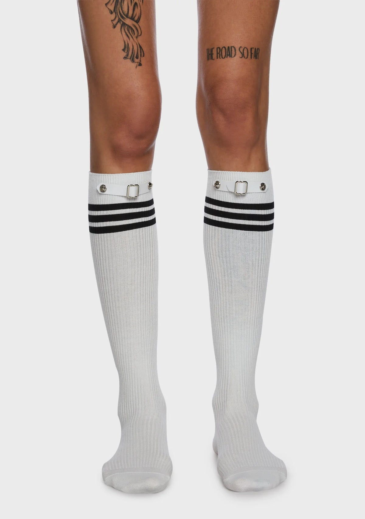 Serious Business Knee-High Socks - White