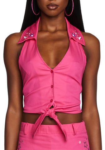 Total Superstar Halter Top