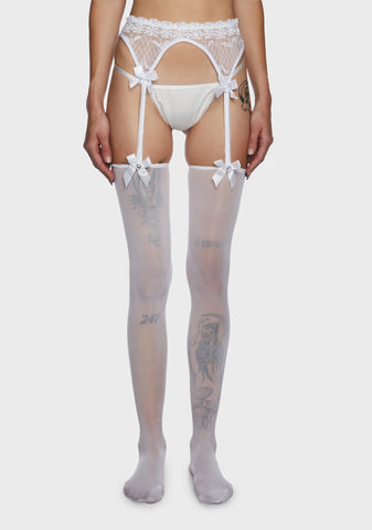 Searching For Love Garter Tights