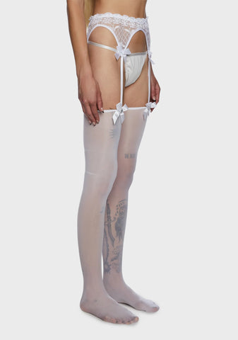 Searching For Love Garter Tights