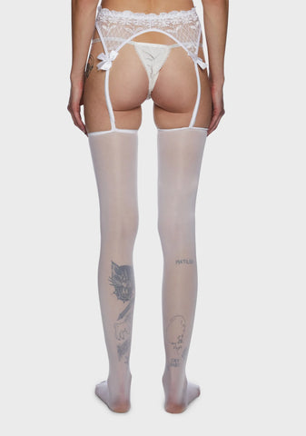 Searching For Love Garter Tights