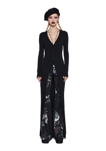 Tea Reader Knit Duster