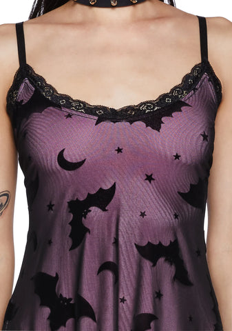 Bat Vibes Only Mini Dress - Pink