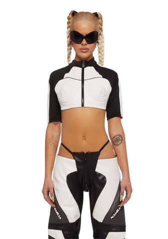 Cone Corset Crop Top