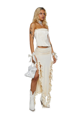 Rendezvous Midi Skirt - Canary