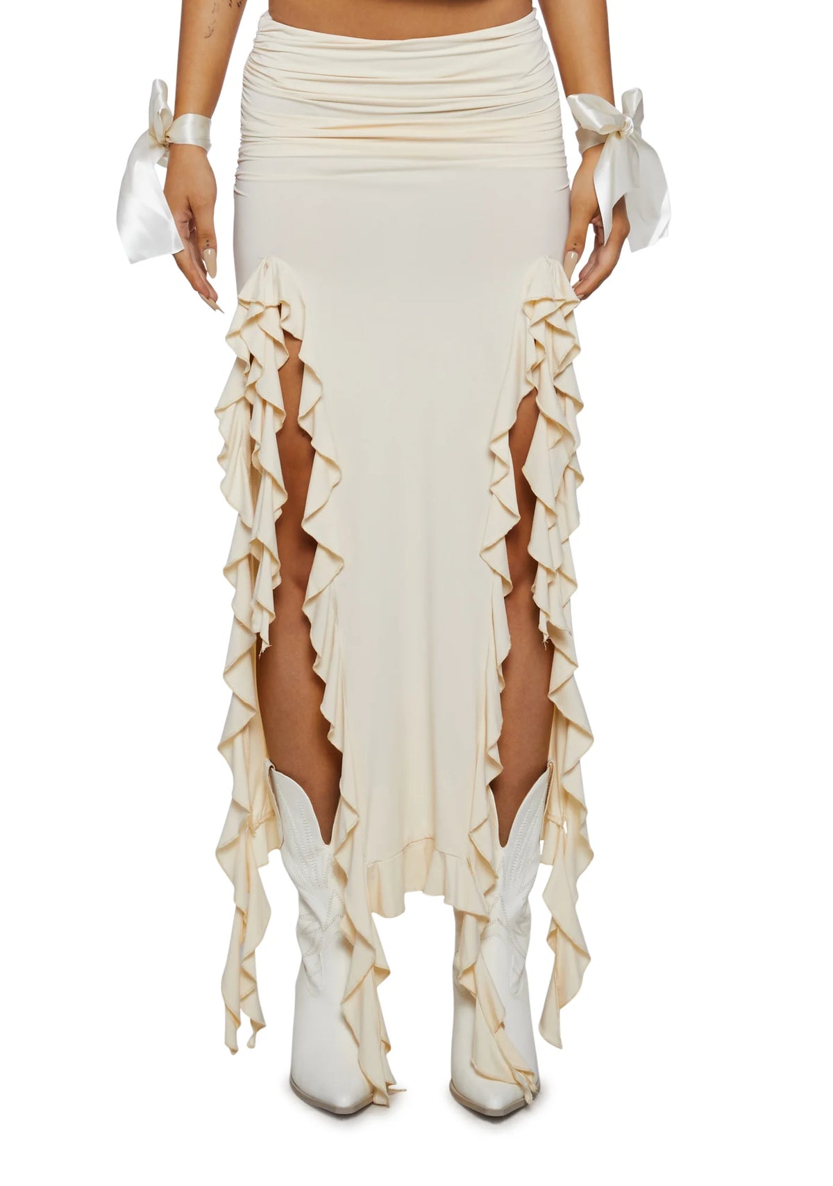 Rendezvous Midi Skirt - Canary