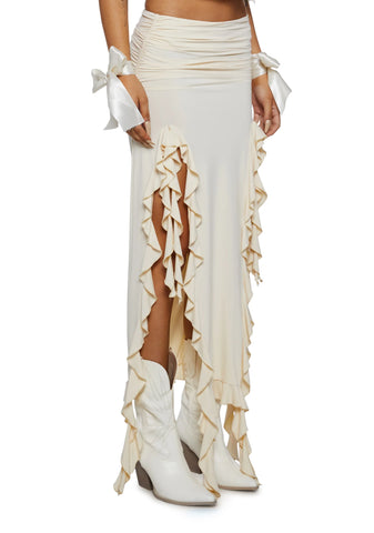 Rendezvous Midi Skirt - Canary