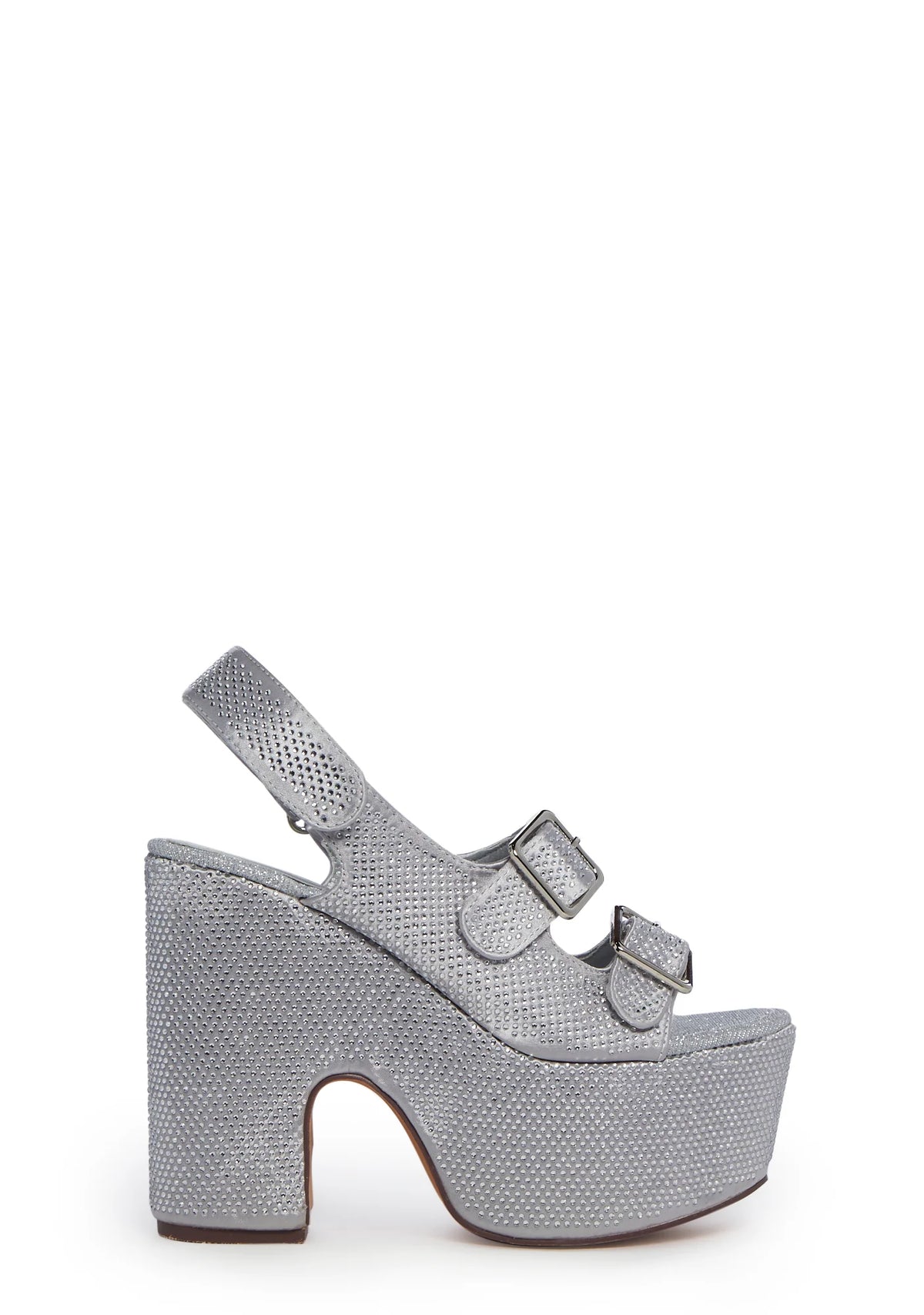 Accepting Applications Platform Sandals - Silver