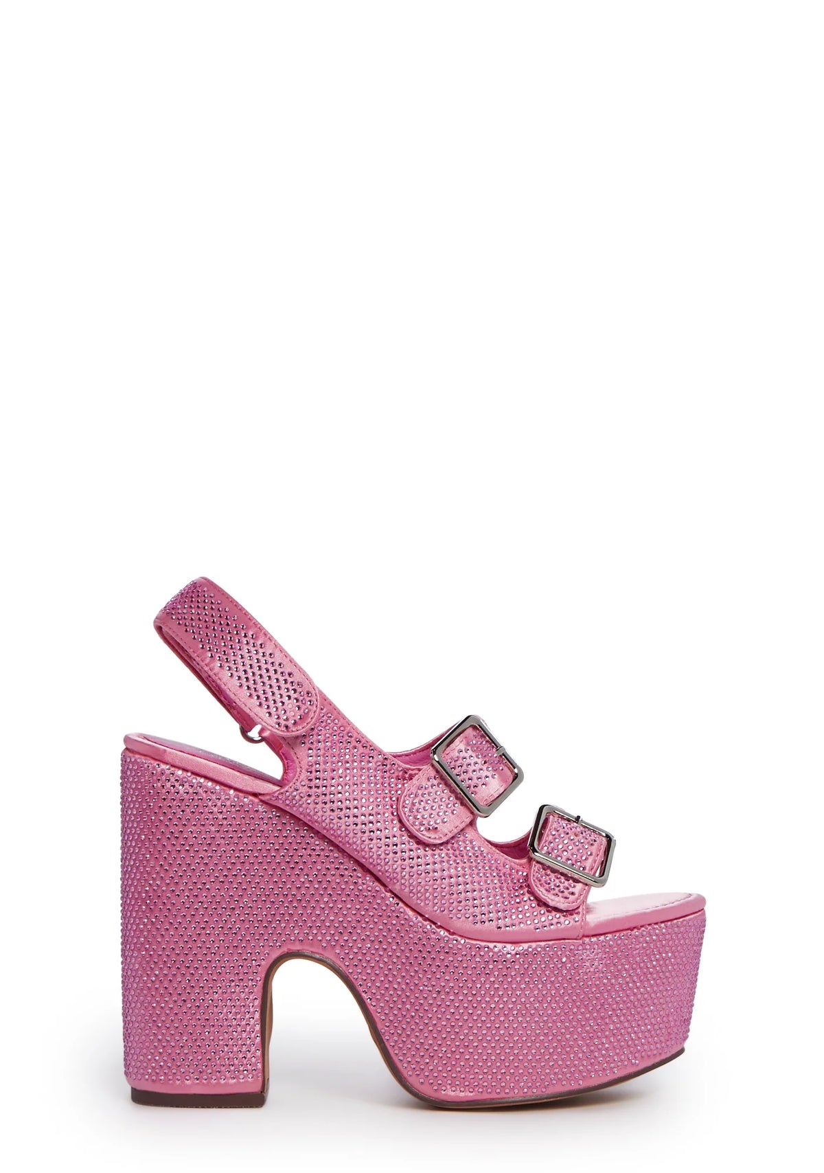 Accepting Applications Platform Sandals - Pink
