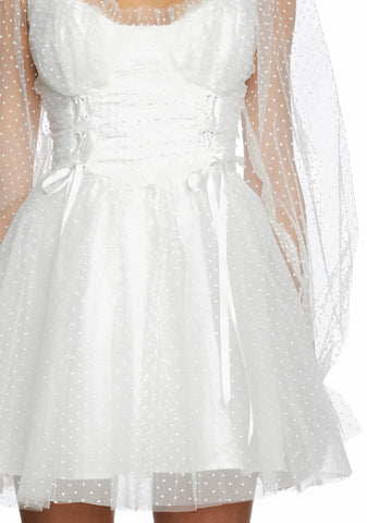 Heavenly Affair Babydoll Dress - White