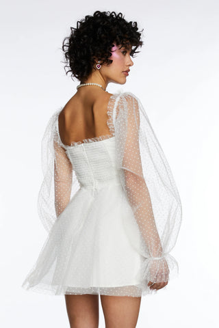 Heavenly Affair Babydoll Dress - White