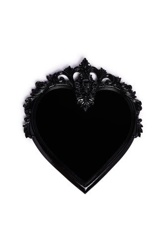 Macabre Shadows Heart Mirror