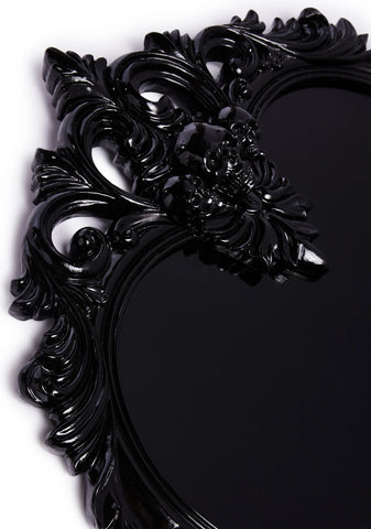 Macabre Shadows Heart Mirror