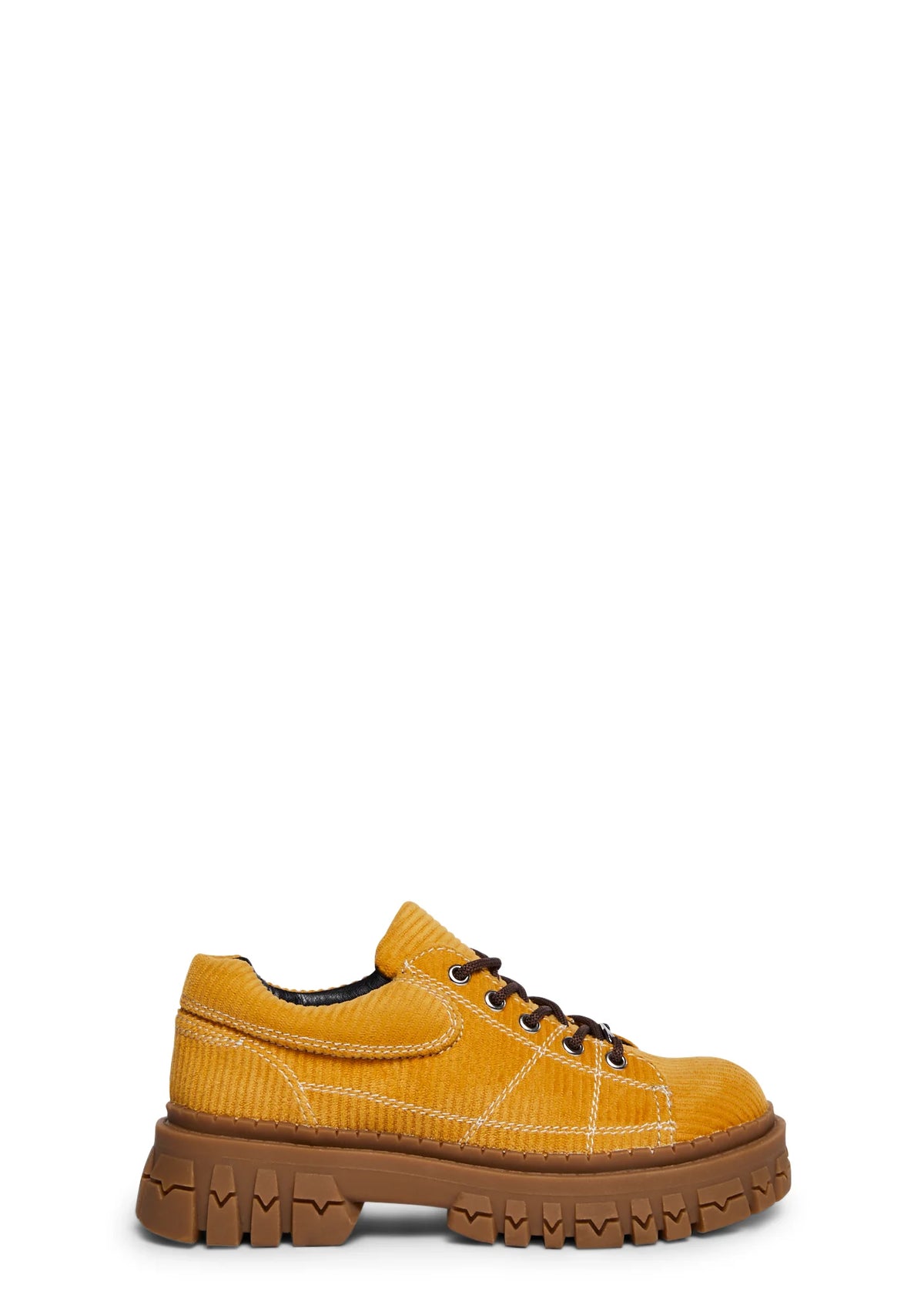 Witch Wannabe Teen Craft Oxfords - Yellow Corduroy