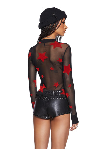 Rebel Revolution Mesh Top