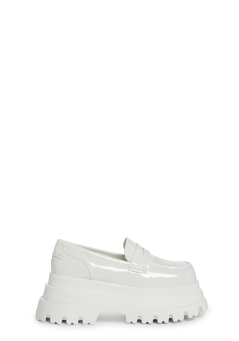 Aleo Platform Loafers - White