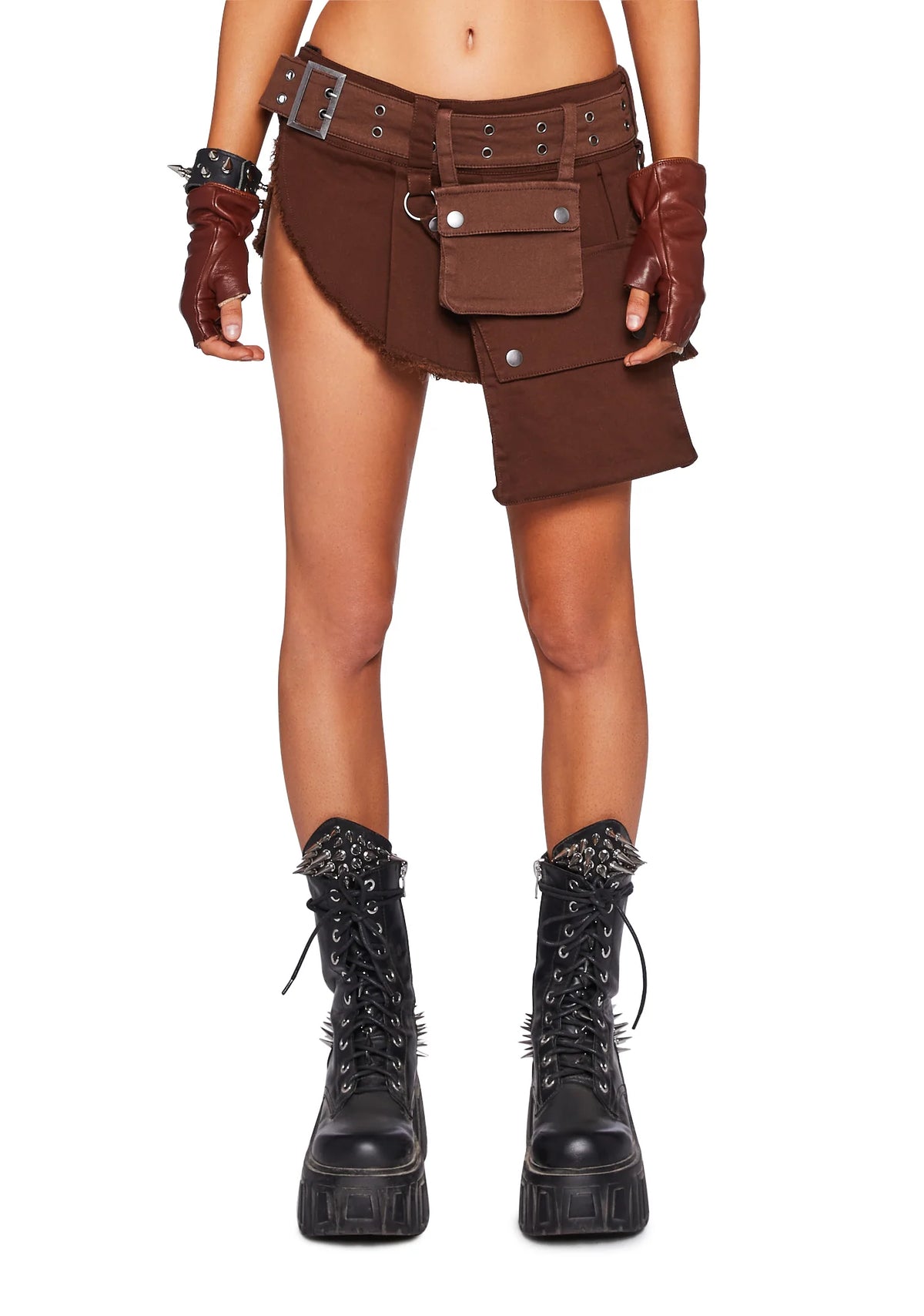 Scorched Earth Utility Mini Skirt