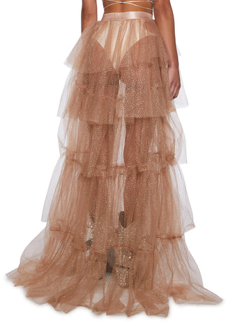 Sparkle Trek Tulle Maxi Skirt
