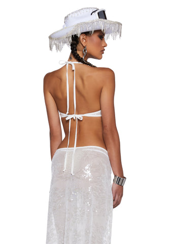 Destiny Dawn Sequin Bra Top