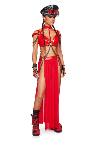 Immersed In Magic Harness Top - Red