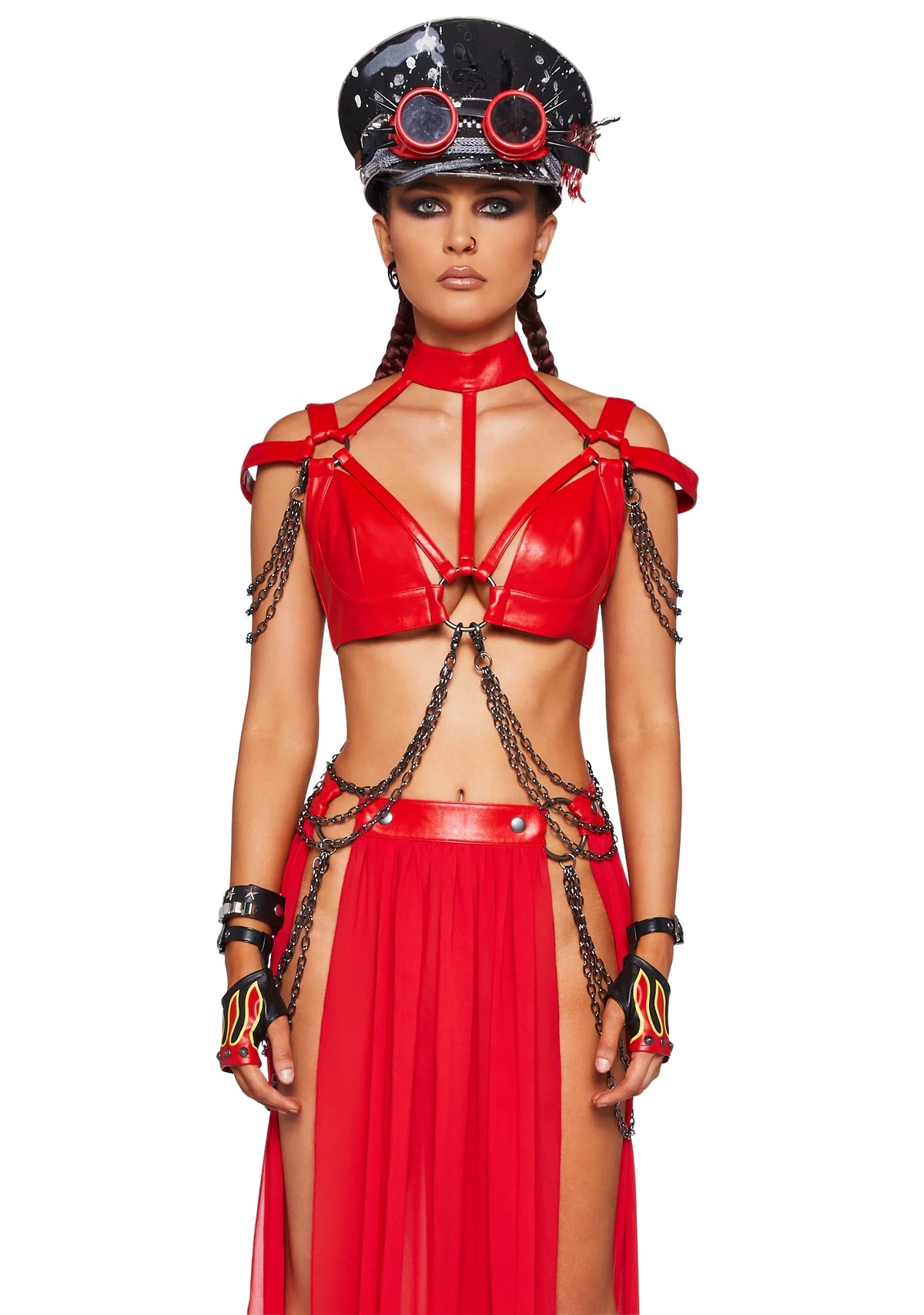 Immersed In Magic Harness Top - Red