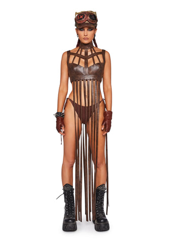 Celestial Ringmaster Lingerie Set - Brown