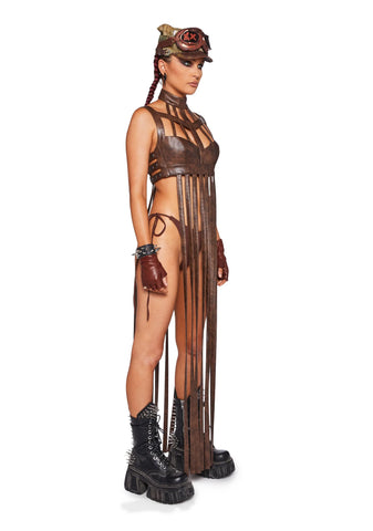 Celestial Ringmaster Lingerie Set - Brown