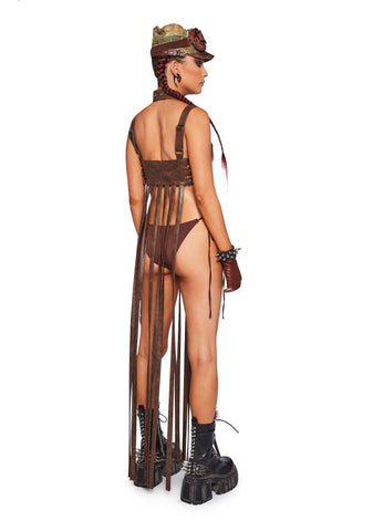 Celestial Ringmaster Lingerie Set - Brown