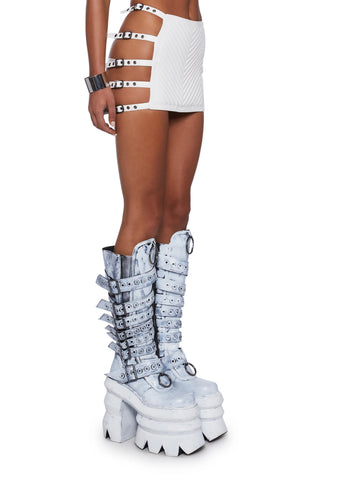 Rude Awakening Mini Skirt - White