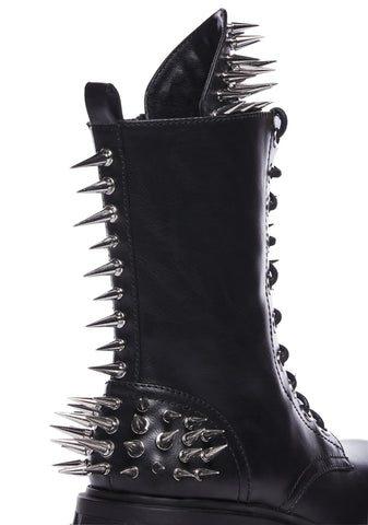 The Problem Child Combat Boots - Black