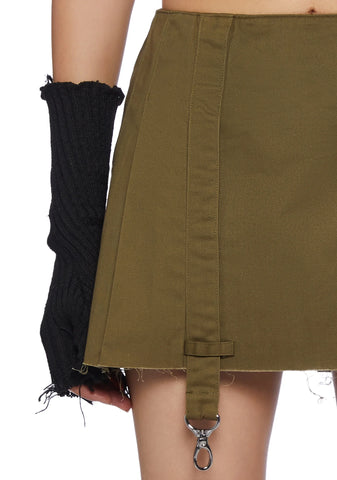 Trigger Pleated Mini Skirt