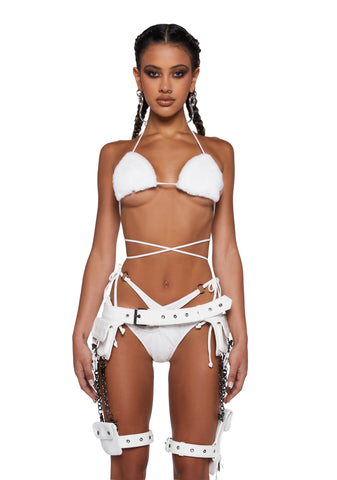 Babe Crusade Leg Holster Bag - White