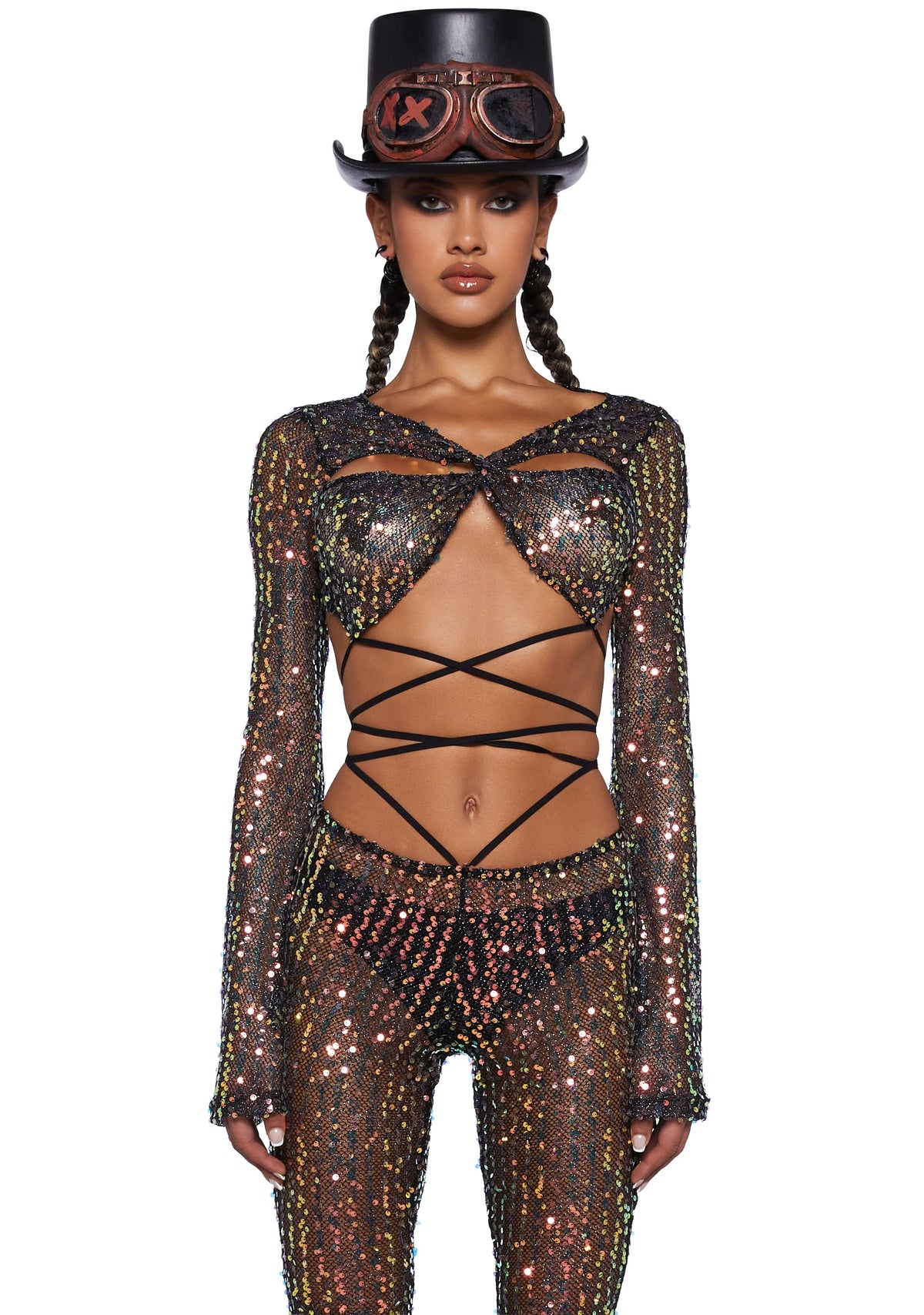 Sunlit Oracles Sequin Top