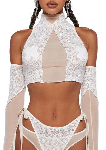 Mirage Mist Tank And Panty Set - Off White