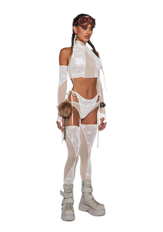 Mirage Mist Tank And Panty Set - Off White