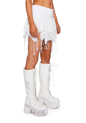 Just A Mirage Mini Skirt - White