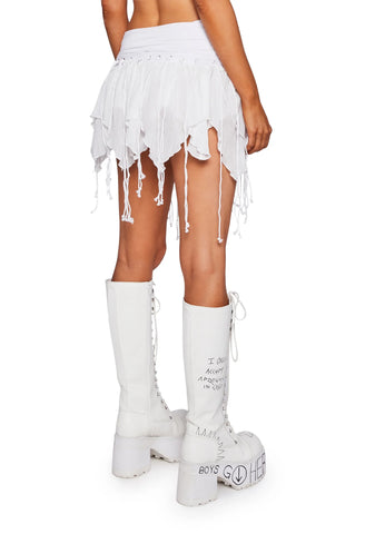 Just A Mirage Mini Skirt - White