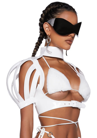 Shaded Lovers Body Harness - White