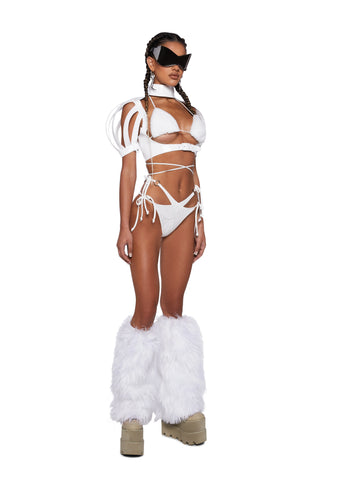 Shaded Lovers Body Harness - White