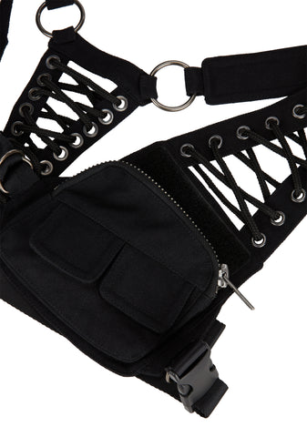 Hot Haven Pocket Harness - Black