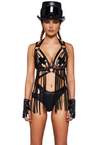 Nomad Nights Fringe Harness Top