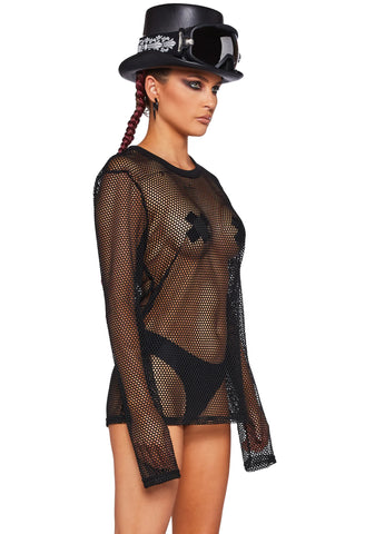 Ashen Atlas Unisex Fishnet Top